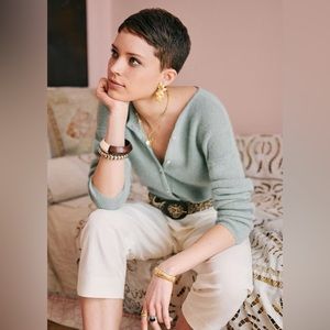 *reserved* BNWT Sezane Gaspard Cardigan in Celadon (Size Small)